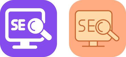 Search Engine Optimization Icon Design vector
