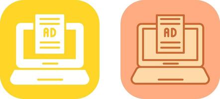 Internet Ads Icon Design vector