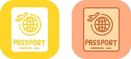 Passport Icon Design vector