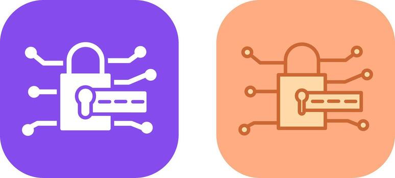 Passcode Lock Icon Design vector