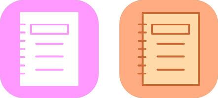 Notepad Icon Design vector