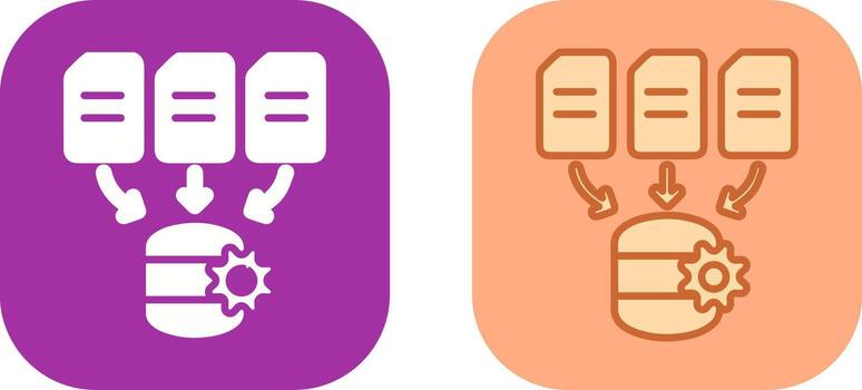 Data Processing Icon Design vector