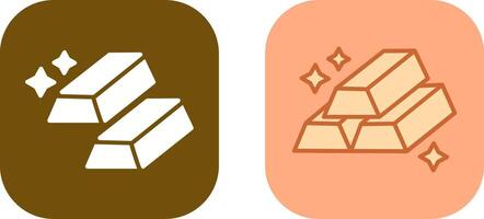 Gold Bars Icon Design vector