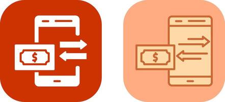 Money Transfer Icon Design vector