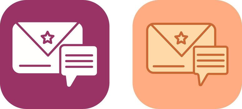 Message Icon Design vector