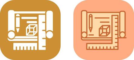 Blueprints Icon Design vector