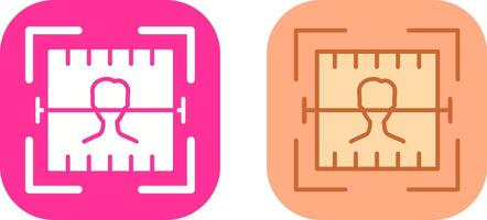 Face Scan Icon Design vector