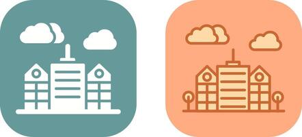 Building Icon Design vector