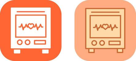 Heart Rate Machine Icon Design vector