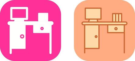 Working Table Icon Design vector