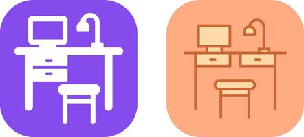 Simple Desk Icon Design vector