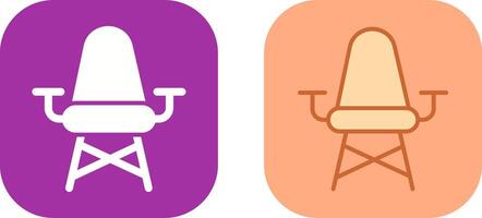 Stylish Chair Icon Design vector