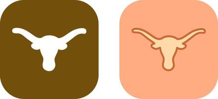 Bull Horns Icon Design vector