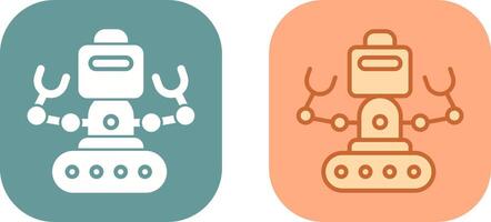 Industrial Robot I Icon Design vector