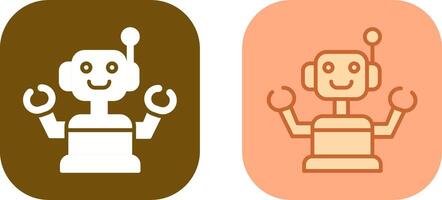 Industrial Robot III Icon Design vector