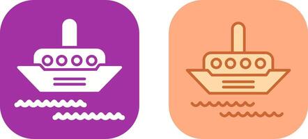 Steamship Icon Design vector