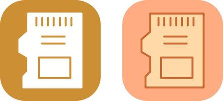 SD Card Icon Design vector