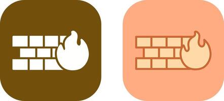 Firewall Icon Design vector