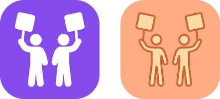 Demonstrator Icon Design vector