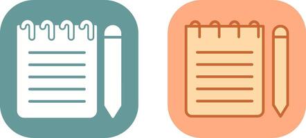 Note Icon Design vector