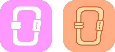 Carabiner Icon Design vector