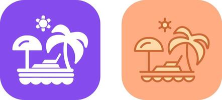 Vacation Spots Icon Design vector