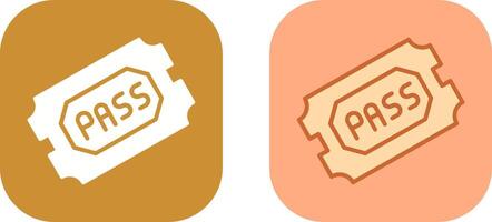 Passes Icon Design vector