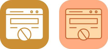 bloquear sitio web icono diseño vector