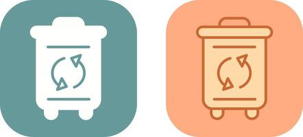 Recycle Bin Icon Design vector