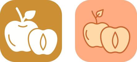 Apricot Icon Design vector