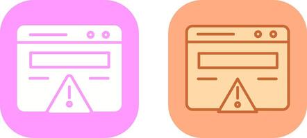 Web Error Icon Design vector