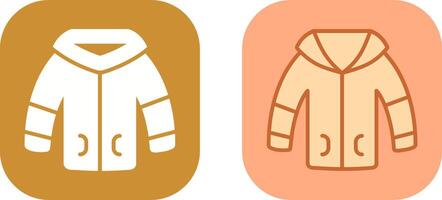 Winter Jacket Icon Design vector