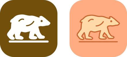 Polar Bear Icon Design vector