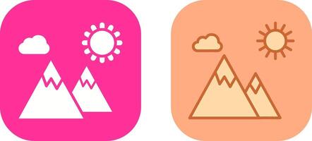 Mountain Icon Design vector