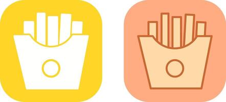 Fries Icon Design vector