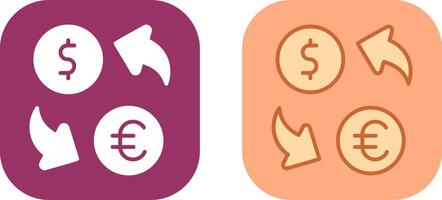 Currency Exchange Icon Design vector