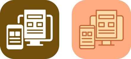 Adaptive Layout Icon Design vector