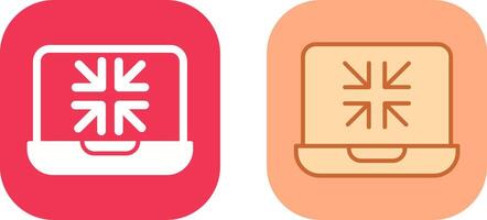 Minimize Icon Design vector