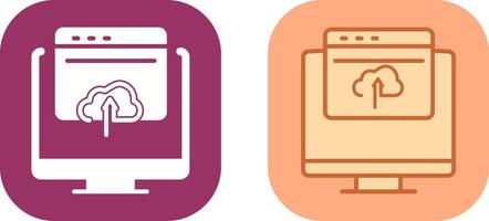 Upload Icon Design vector