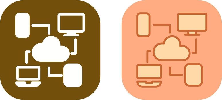 Cloud Computing Icon Design vector