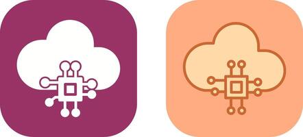 Cloud Computing Icon Design vector