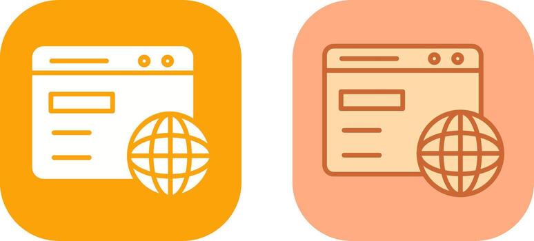 Browser Icon Design vector