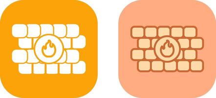 FireWall Icon Design vector