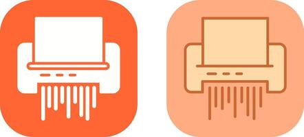 Paper Shredder Icon Design vector