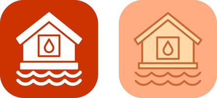 Water House Icon Design vector