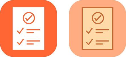 Check Up List Icon Design vector