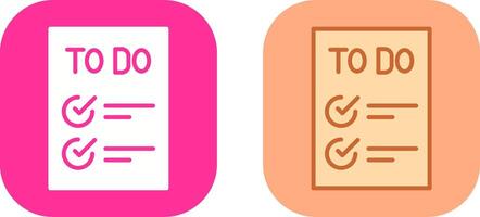 Today to Done CheckList Icon Design vector