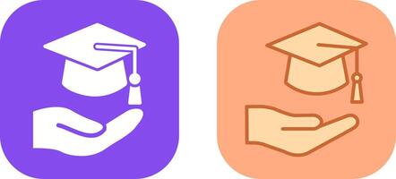 Graduation Hat Icon Design vector