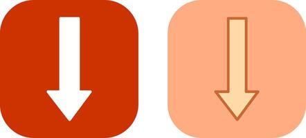 Arrow Down Icon Design vector