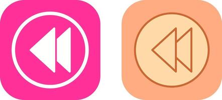 Previous Icon Design vector